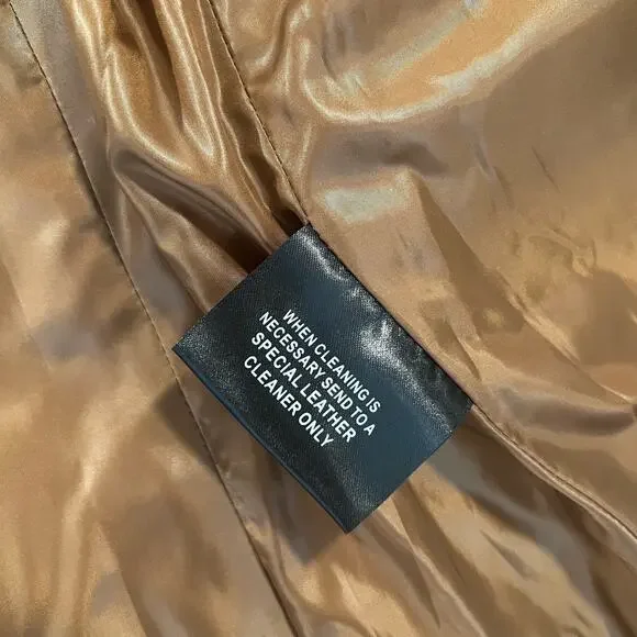 NWT Christian Reed Leather Long Aviator Jacket Medium - Picture 9 of 10